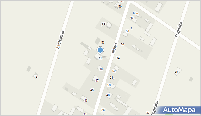 Gręzówka, Nowa, 51, mapa Gręzówka
