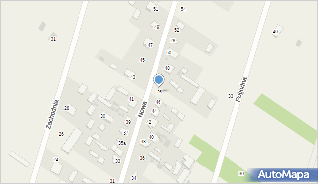 Gręzówka, Nowa Gręzówka, 26, mapa Gręzówka