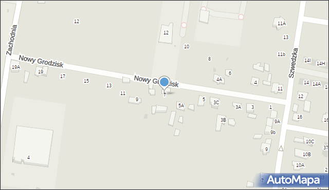 Grodzisk Mazowiecki, Nowy Grodzisk, 7, mapa Grodzisk Mazowiecki