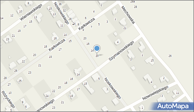 Gruszczyn, Noskowskiego Zygmunta, 10, mapa Gruszczyn