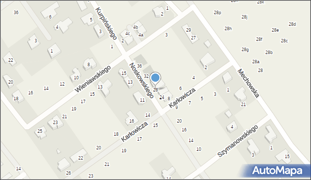 Gruszczyn, Noskowskiego Zygmunta, 28, mapa Gruszczyn