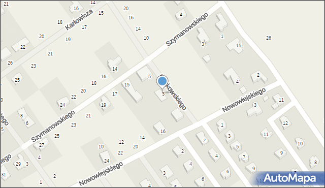 Gruszczyn, Noskowskiego Zygmunta, 3, mapa Gruszczyn