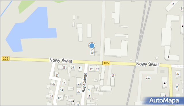 Gryfice, Nowy Świat, 10, mapa Gryfice