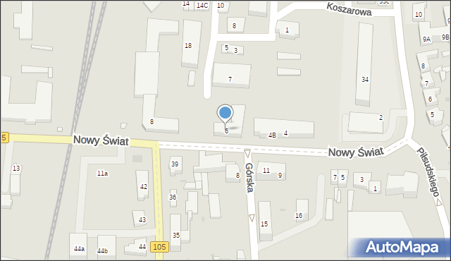 Gryfice, Nowy Świat, 6, mapa Gryfice