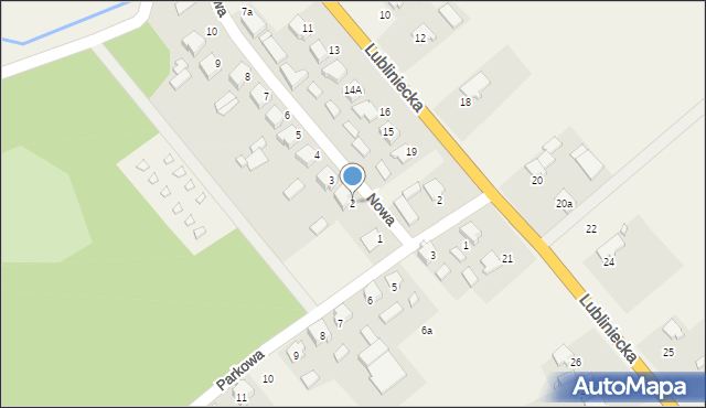 Gwoździany, Nowa, 2, mapa Gwoździany