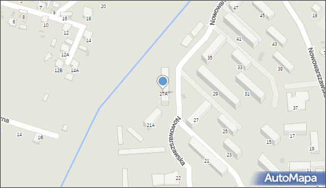 Hajnówka, Nowowarszawska, 27A, mapa Hajnówka