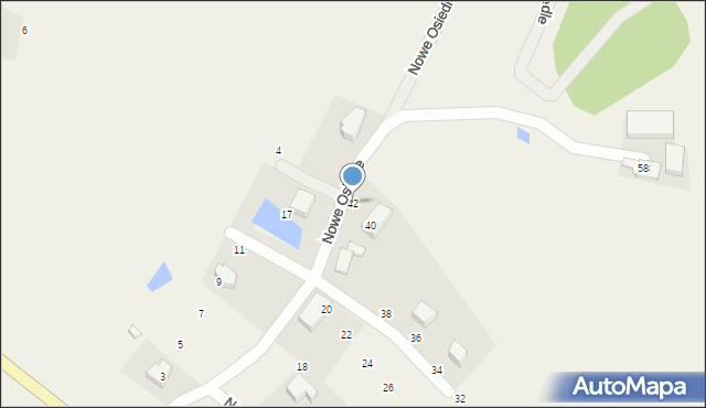 Hopy, Nowe Osiedle, 42, mapa Hopy