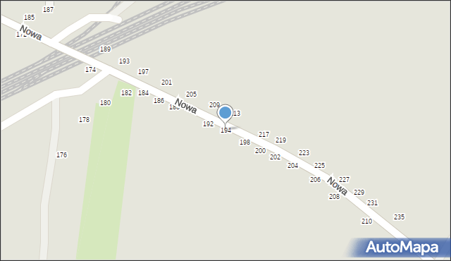 Hrubieszów, Nowa, 194, mapa Hrubieszów