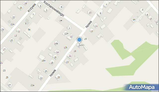 Iłowo-Osada, Nowa, 17, mapa Iłowo-Osada