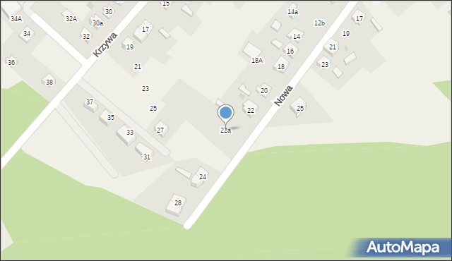 Iłowo-Osada, Nowa, 22a, mapa Iłowo-Osada