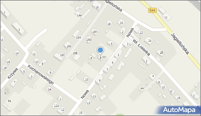 Iłowo-Osada, Nowa, 6, mapa Iłowo-Osada