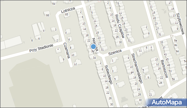 Inowrocław, Nowaka Bartka, 32, mapa Inowrocławia