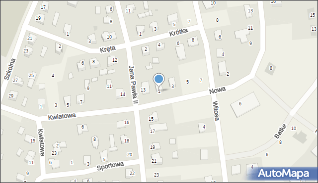 Jamielnik, Nowa, 1, mapa Jamielnik