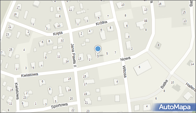 Jamielnik, Nowa, 3, mapa Jamielnik