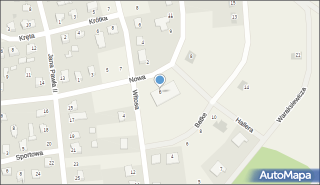 Jamielnik, Nowa, 6, mapa Jamielnik