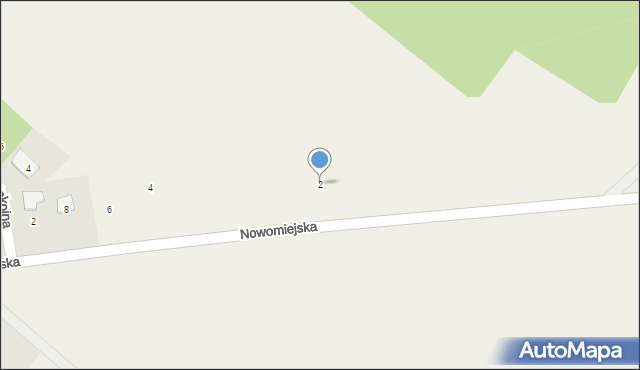 Jamielnik, Nowomiejska, 2, mapa Jamielnik