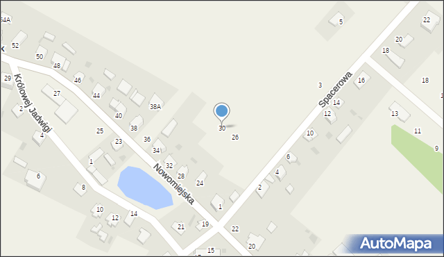 Jamielnik, Nowomiejska, 30, mapa Jamielnik