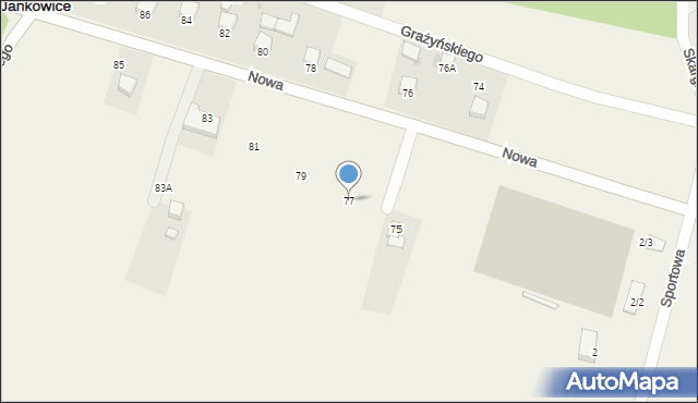 Jankowice, Nowa, 77, mapa Jankowice
