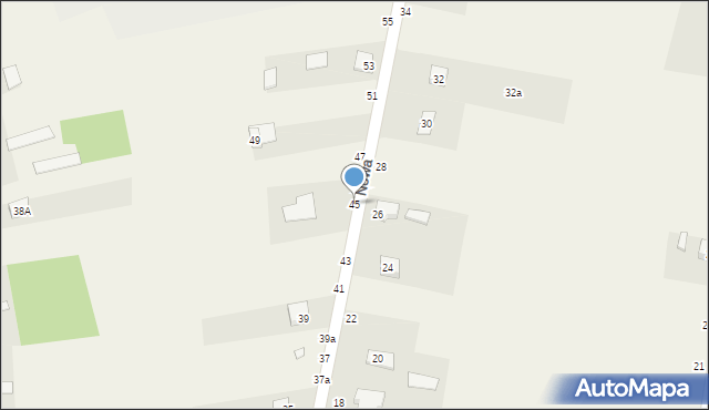 Janów Podlaski, Nowa, 45, mapa Janów Podlaski