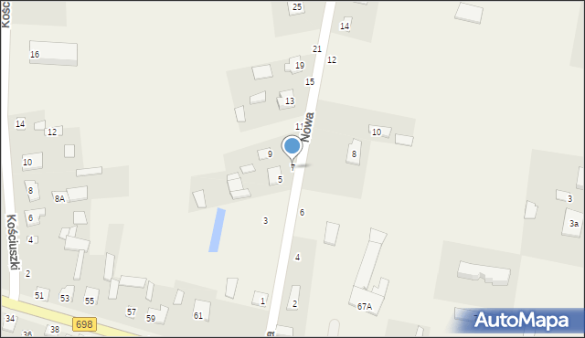 Janów Podlaski, Nowa, 7, mapa Janów Podlaski