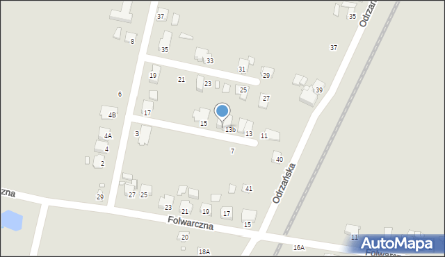 Jarocin, Notecka, 13c, mapa Jarocin