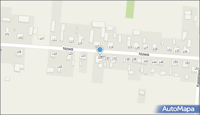 Jarosty, Nowa, 128, mapa Jarosty