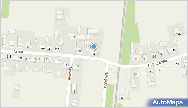 Jarosty, Nowa, 143, mapa Jarosty