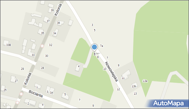 Jarużyn, Nowowiejska, 6, mapa Jarużyn