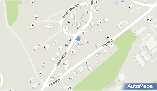 Jaworzno, Nowowiejska, 15, mapa Jaworzno