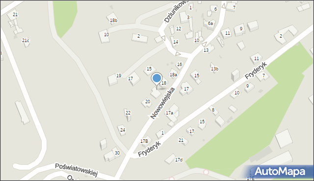 Jaworzno, Nowowiejska, 18d, mapa Jaworzno