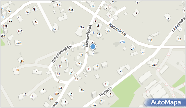 Jaworzno, Nowowiejska, 7, mapa Jaworzno