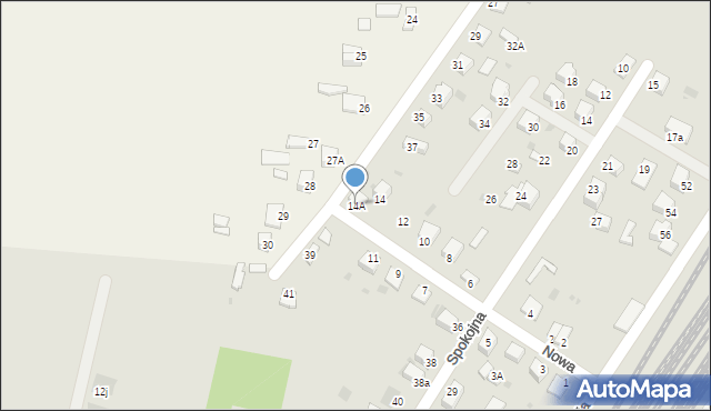 Jędrzejów, Nowa, 14A, mapa Jędrzejów