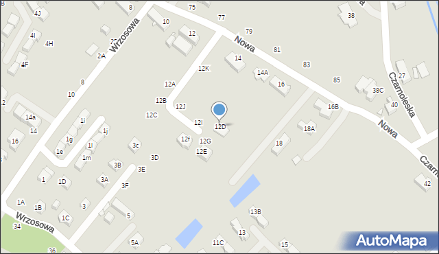 Jelenia Góra, Nowa, 12D, mapa Jelenia Góra