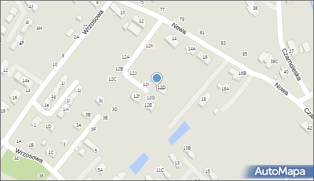 Jelenia Góra, Nowa, 12H, mapa Jelenia Góra