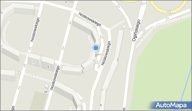 Jelenia Góra, Noskowskiego Zygmunta, 10, mapa Jelenia Góra