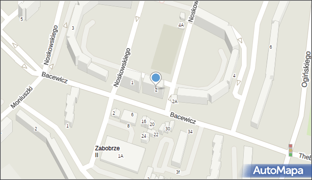 Jelenia Góra, Noskowskiego Zygmunta, 2, mapa Jelenia Góra