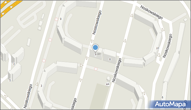 Jelenia Góra, Noskowskiego Zygmunta, 7, mapa Jelenia Góra