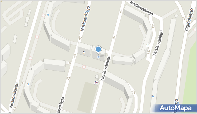 Jelenia Góra, Noskowskiego Zygmunta, 8, mapa Jelenia Góra