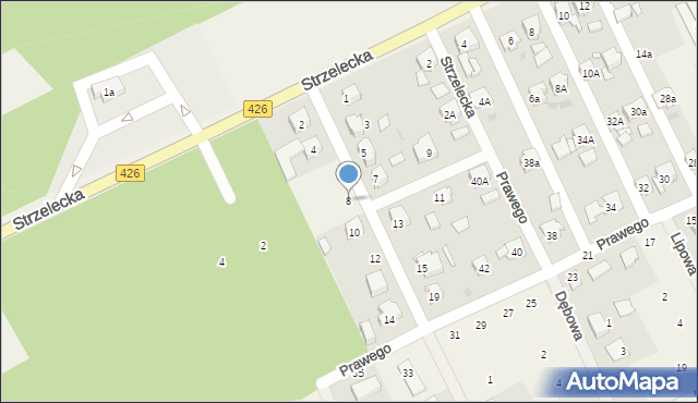 Jemielnica, Nowe Osiedle, 8, mapa Jemielnica