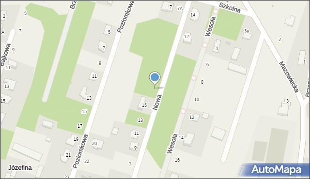 Józefina, Nowa, 17, mapa Józefina