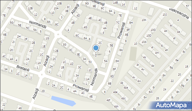 Józefosław, Normandii, 2, mapa Józefosław