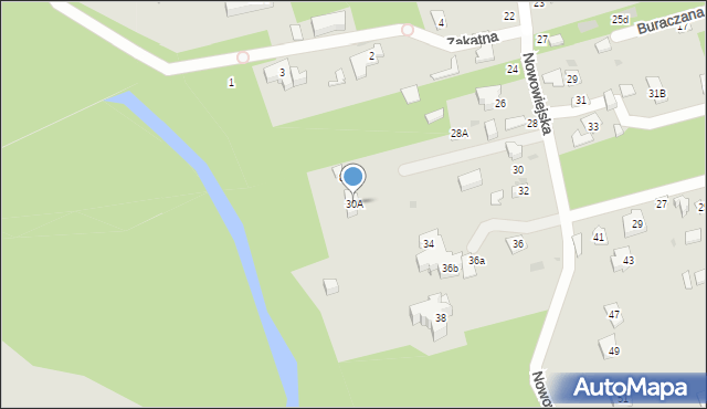 Józefów, Nowowiejska, 30A, mapa Józefów