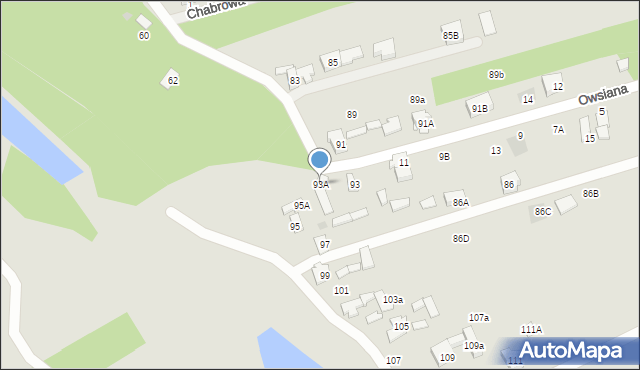 Józefów, Nowowiejska, 93A, mapa Józefów