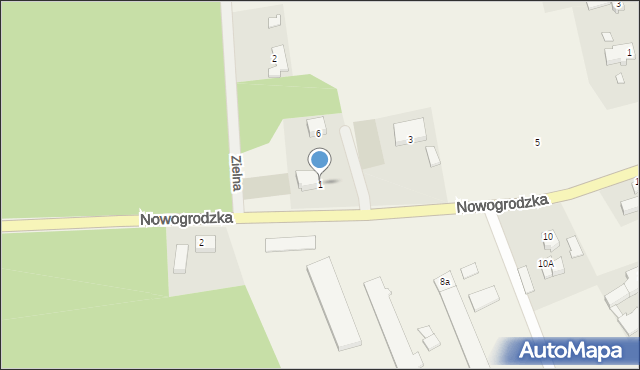 Kaczenice, Nowogrodzka, 1, mapa Kaczenice