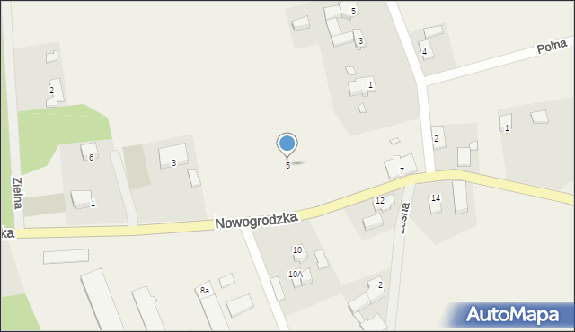 Kaczenice, Nowogrodzka, 5, mapa Kaczenice