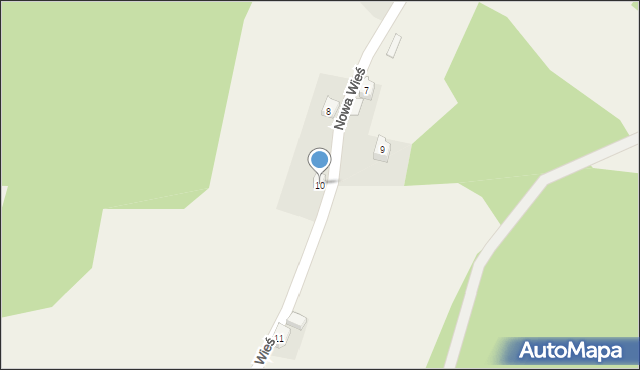 Kaczorów, Nowa Wieś, 10, mapa Kaczorów