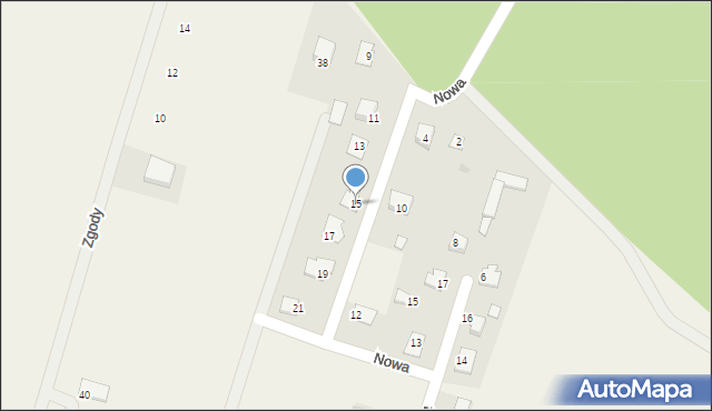 Kadzidło, Nowa, 15, mapa Kadzidło