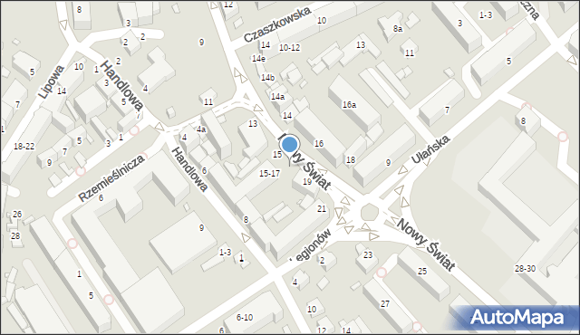 Kalisz, Nowy Świat, 17, mapa Kalisza