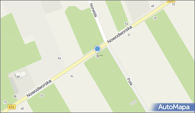 Kałuszyn, Nowodworska, 39, mapa Kałuszyn