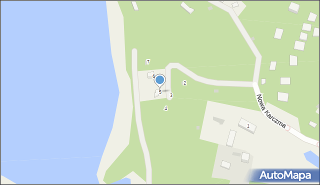 Kamień, Nowa Karczma, 5, mapa Kamień